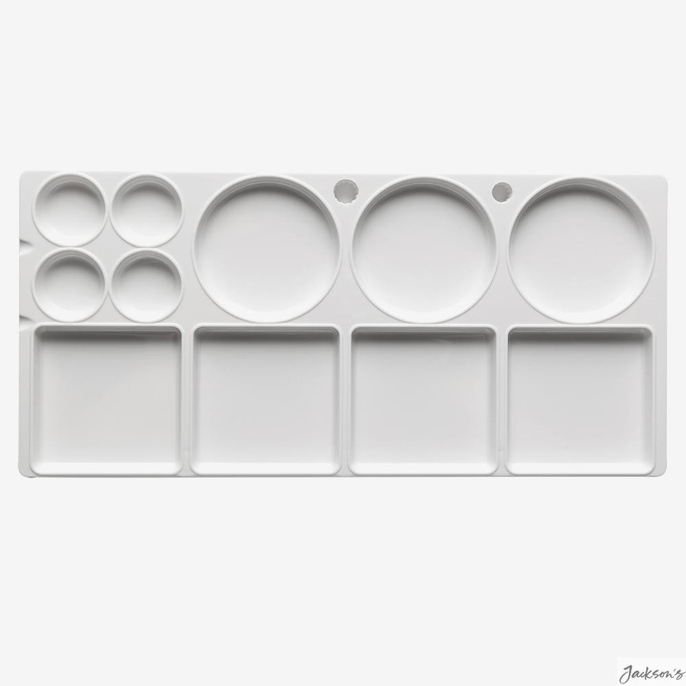 Studio Essentials Rectangular Palette Plastic 12.5x6in For Paint Mixing