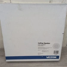 Valcom Ceiling Speaker Self-Amplified 8" Flush Mount V-1020C White Brand New 