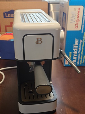 #ad Beautiful Slim Espresso Maker with 20 Bar Pressure White Icing by Drew Barrymore $55.00
