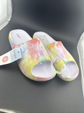 Kids Wilder Slip-On Slides by Cat and Jack Size 4 "MULTICOLORED" NEW  