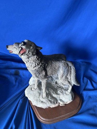 Heulende Statue graue Wölfe Figuren 15“ Esteves Collections - Bild 8 von 17