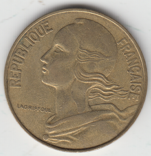 France 20 Centimes 1972 as shown - Picture 2 of 2
