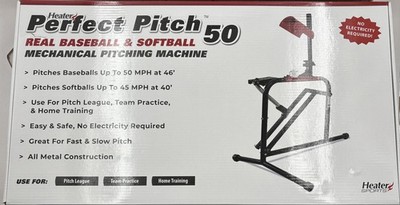 HEATER SPORTS PERFECT PITCH 50 MPH PP149 MECHANICAL PITCHING MACHINE
