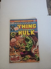 MARVEL FEATURE PRESENTS THE THING AND THE INCREDIBLE HULK 11 JIM STARLIN 1973 .