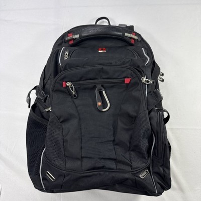 SWISSGEAR 6752 ScanSmart Airflow Laptop Tablet iPad Backpack Black Red