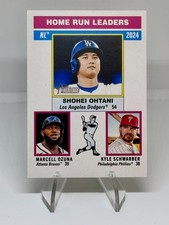 2025 Topps Heritage OHTANI/OZUNA/SCHWARBER #193 Base 2024 NL Home Run Leaders