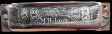 HOHNER D Berdienste Auto Valve Harp harmonica 1930s Pre-WWII Star of David G Key