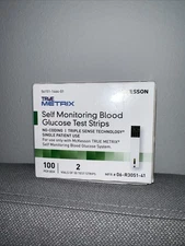 McKesson TRUE METRIX Blood Glucose Diabetic Test Strips 100 Count 06-R3051-41