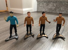 Lot of 4 Vintage Star Trek Figures Hamilton Kirk Spock Chekov Sulu