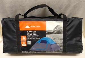 Ozark Trail 2 Person Dome Tent 7x7 Backpacking Camping w Carry Bag