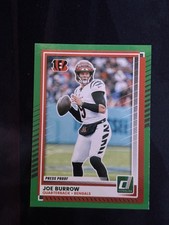 2025 Panini Donruss - Joe Burrow #214 Press Proof Green