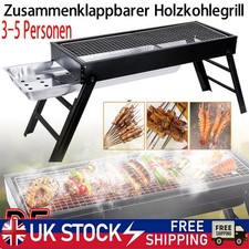 Large NEW BBQ Grill Portable Folding Charcoal Barbecue Garden Picnic Steel Stove