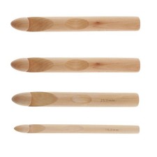 15/20/25/30mm Handmade Wood Crochet Hooks, Giant Yarn Hook
