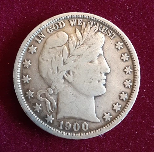 1900-O US Barber Half Dollar Silver Coin New Orleans