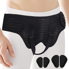 Hernia Belt: Single/Double Inguinal Support w/4 Pads, Groin Truss Briefs