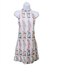 Shein Chiffon Embroidered Trapeze Dress Womens S Fairy Whimsical Ethereal ds20