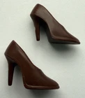 Vintage Barbie Gold n Glamour #1647 Brown Shoes Spikes REPRODUCTION Repro