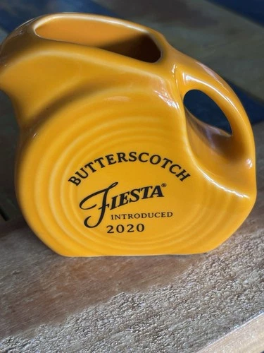 Fiesta Decorated Mini DiskPitcher- RARE! Butterscotch- Mint Condition 2020 Color
