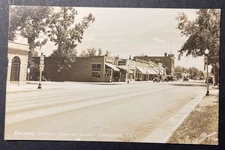 Business District Looking South Castlerock Colorado RPPC Sanborn W-1166
