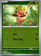 Chespin 005/086 Common Chaos Rising Pokemon Reverse Holo Near Mint