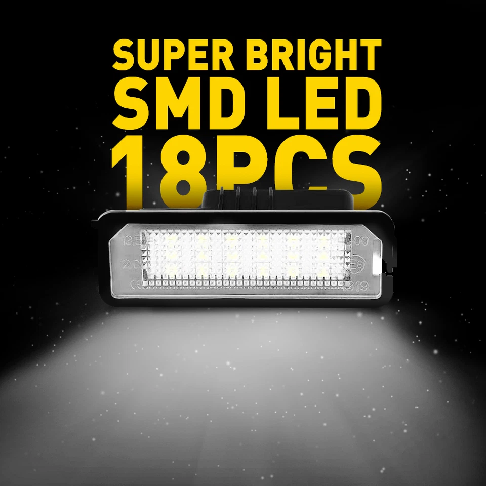 2x Luces LED de matrícula 6000K blancas brillantes para Porsche Boxster 911 1998-2010 Foto 4 de 4