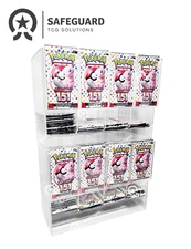Acrylic Booster Pack Dispenser  (2 Tiered, 8 Slots) NEW DESIGN