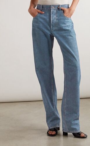BOTTEGA VENETA Printed Leather Straight Pants Size 10 GENUINE RRP £4390 #O6 - Picture 3 of 11