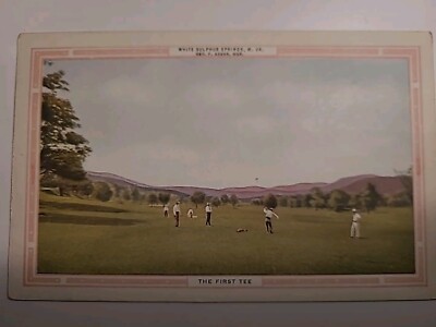 Greenbrier Resort Hotel 1910's Old White Menu Postcard White Sulphur Springs WV