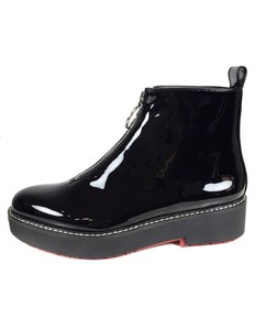 zara black patent boots