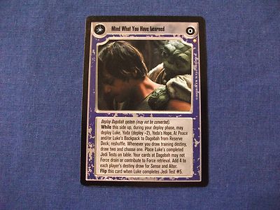 Star Wars CCG Special Edition Mind What You Have Learned/Save You It Can
