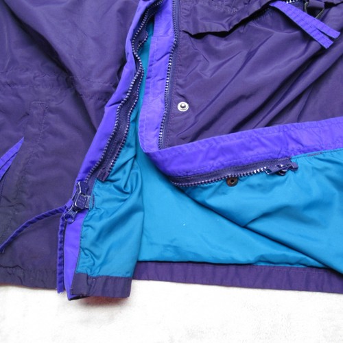 Giacca Columbia Vintage Donna XL Viola Radiale Full Zip Gizzmo Colorblock Shell - Foto 13 di 16