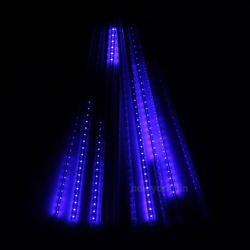 10pcs Tubes String 50cm 2835 54 LED Strip Light Meteor Shower Rain & 12V Adapter - Picture 10 of 53