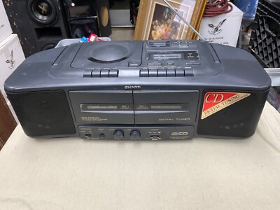 アルステイク ammo CDセット VINTAGE BOOM BOX, SHARP MODEL:WQ-CD240 (GY)(CD/CASSETTE