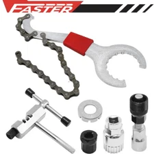 6PCS Set Crank Chain Cutter Cycling Maintenance Tool Extractor Freewheel Puller