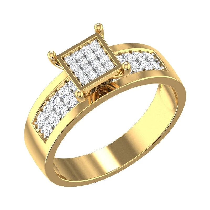 Love Yellow Gold Filled Fashion Rings
