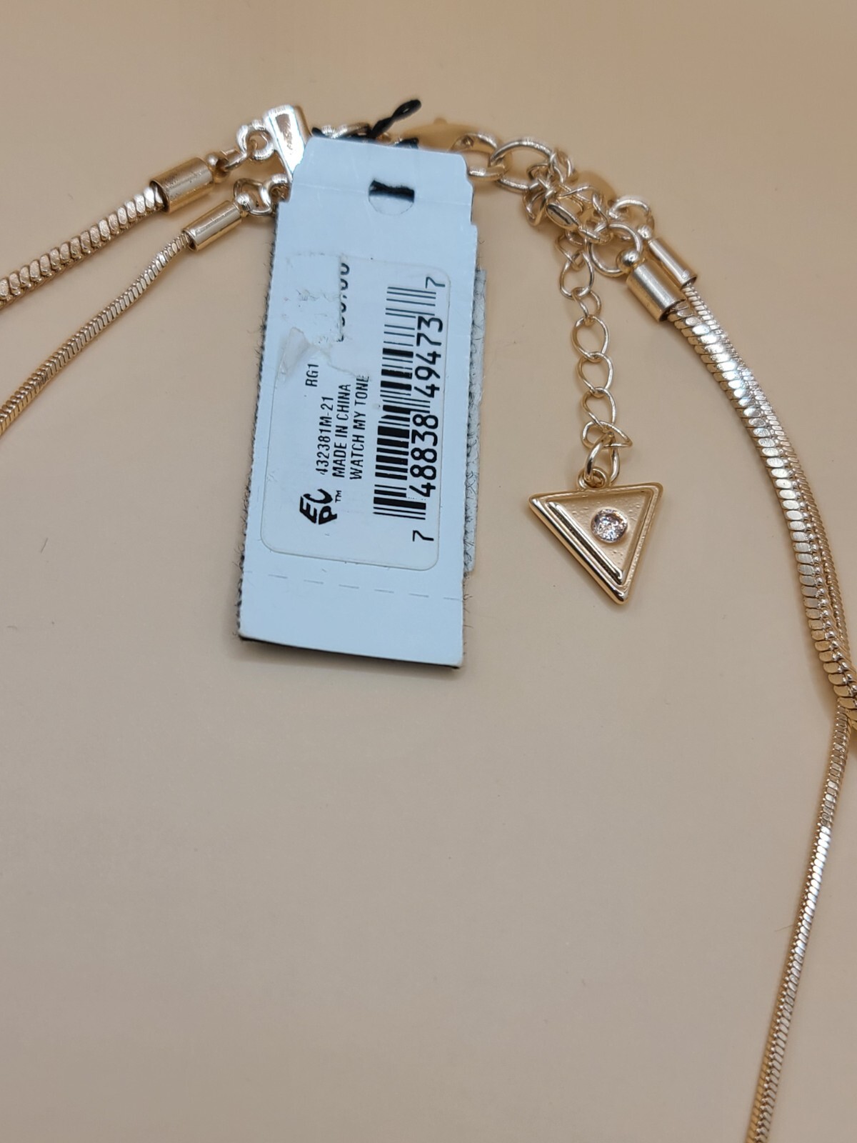 GUESS Rose Gold Statement Double-Layer Necklace 2… - image 3