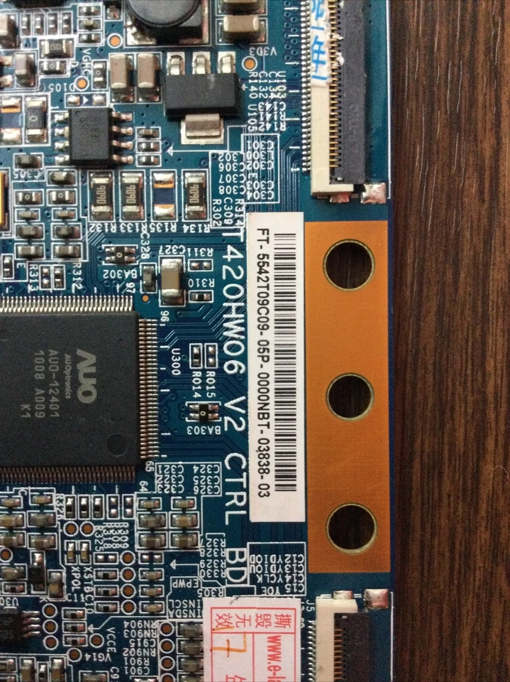 Placa T-Con AUO 42LE4500 T420HW06V2CTRLBD, 42T08-C00, 55.42T09.C09 Foto 2 de 4
