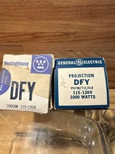 (2) Westinghouse & GE DFY 1000W 120V Projection BULB Projector LAMP