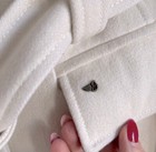 Size M ESPRIT Women’s Ivory Wool Coat Single-Breasted — photo 5