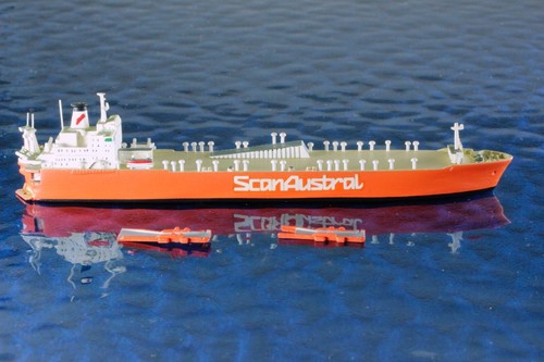 Tricolor shipping company: Scan Australia manufacturer Hansa 259, 1:1250 ship model