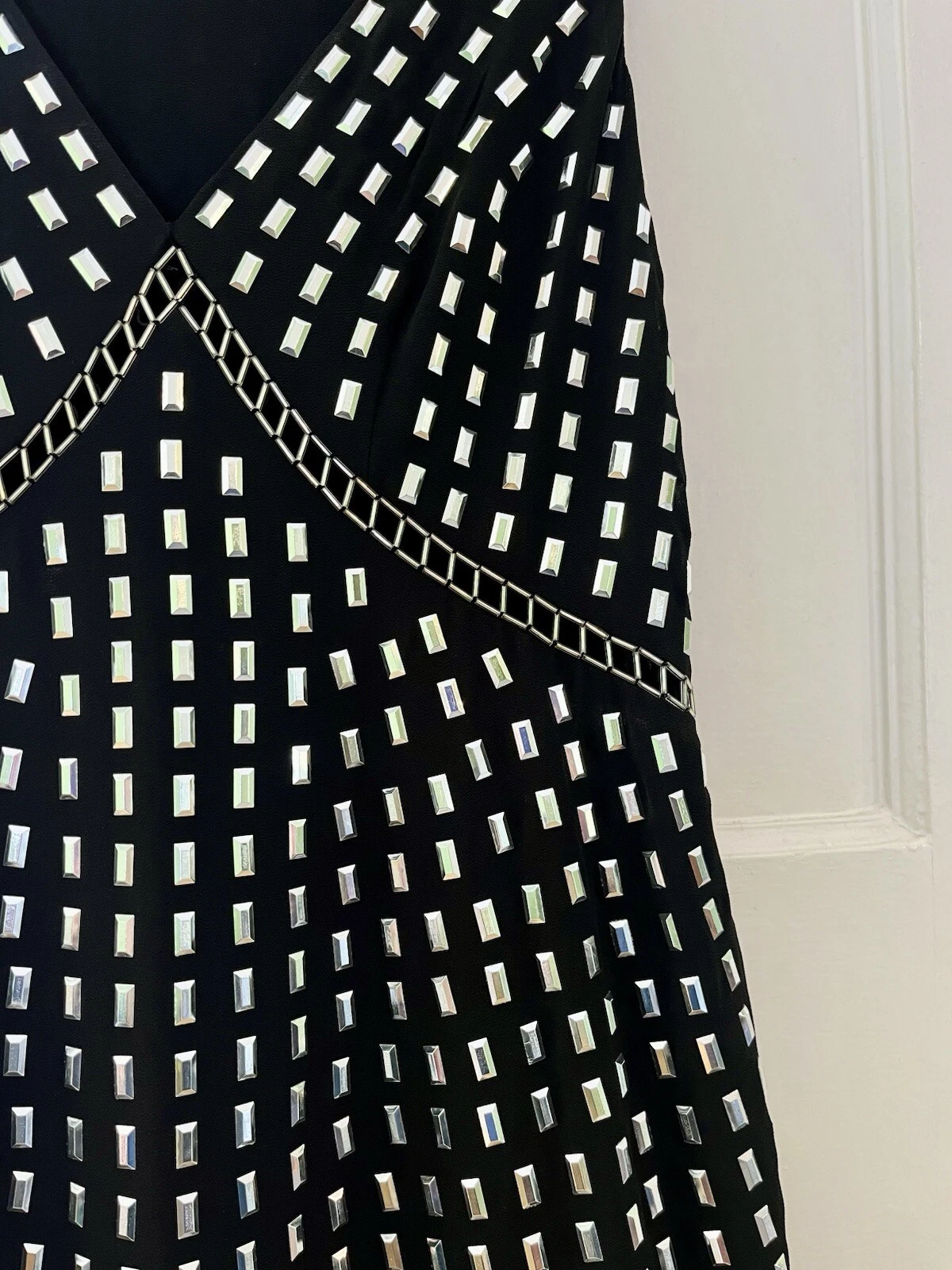 *ABITO DA COCKTAIL MICHAEL KORS NERO ARGENTO BORCHIATO IMPREZIOSITO DA SERA FESTA*