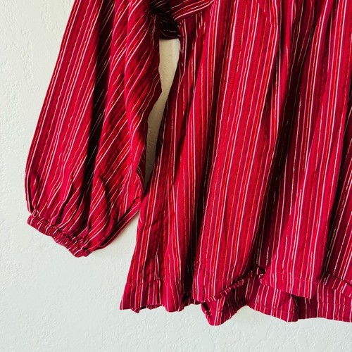 Madewell | Top campesino swingy a rayas metálicas - Imagen 6 de 7