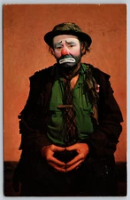 Postcard Emmett Kelly as "Weary Willie" World Famous Clown H10
