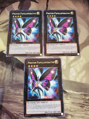 Yugioh - Photon Papilloperative GAOV-EN044 NM 1st ed/Unlimited Rare X3