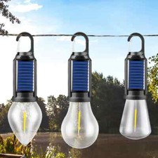 1PC Solar LED Camping Lantern Emergency Lamp Outdoor Tent Light with Hook