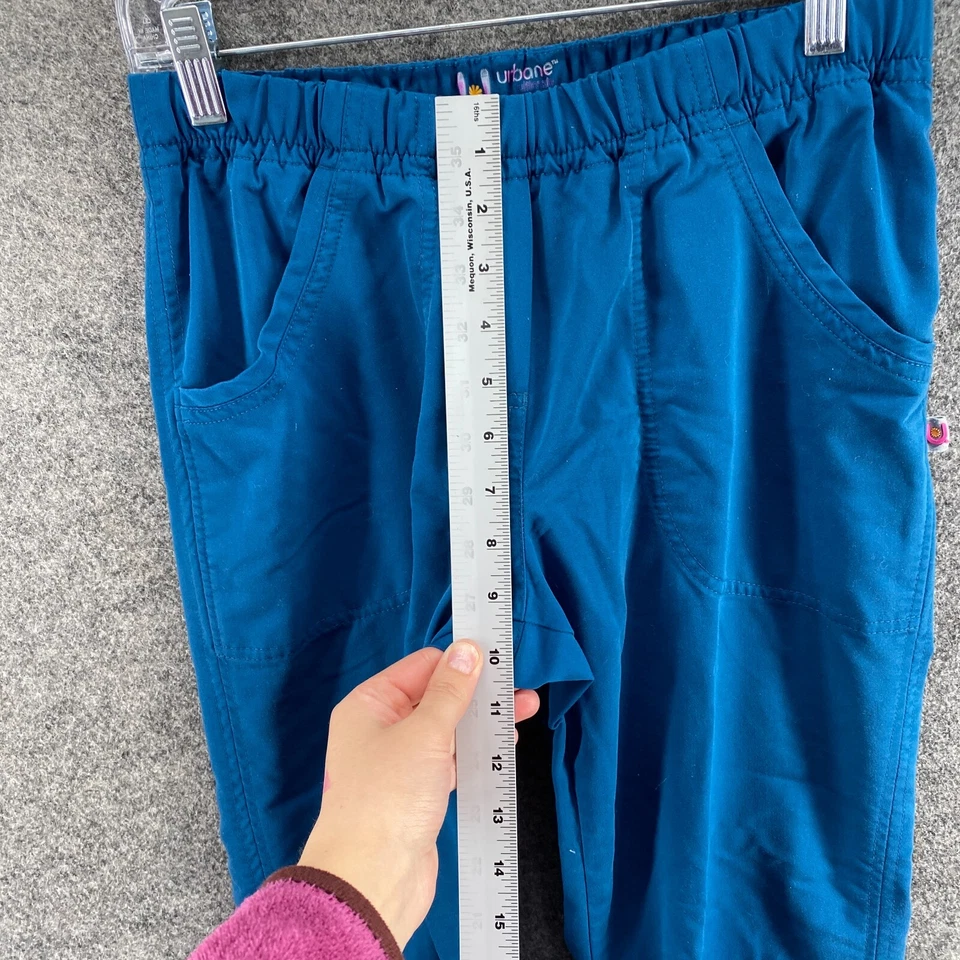 Pantalones Médicos Urbane Ultimate Mujer PXS Petite Azul Tiro Medio Bolsillos De Colección Sólidos Foto 4 de 4