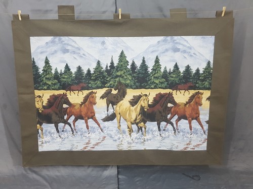 Vintage French Delight Horses Race Scene Wall Hanging Tapestry 171x122 cm