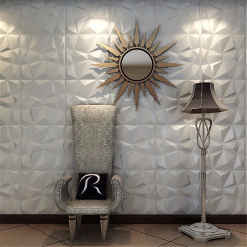 PVC 3D Wall panel Decorative Wall Ceiling Tiles Cladding NOT BAMBOO 50cmx50cm - Picture 60 of 126