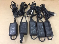 LOT of 5 Genuine OEM HP 65W BLUE TIP AC Adapter Charger 19.5V w/ Cord Tested