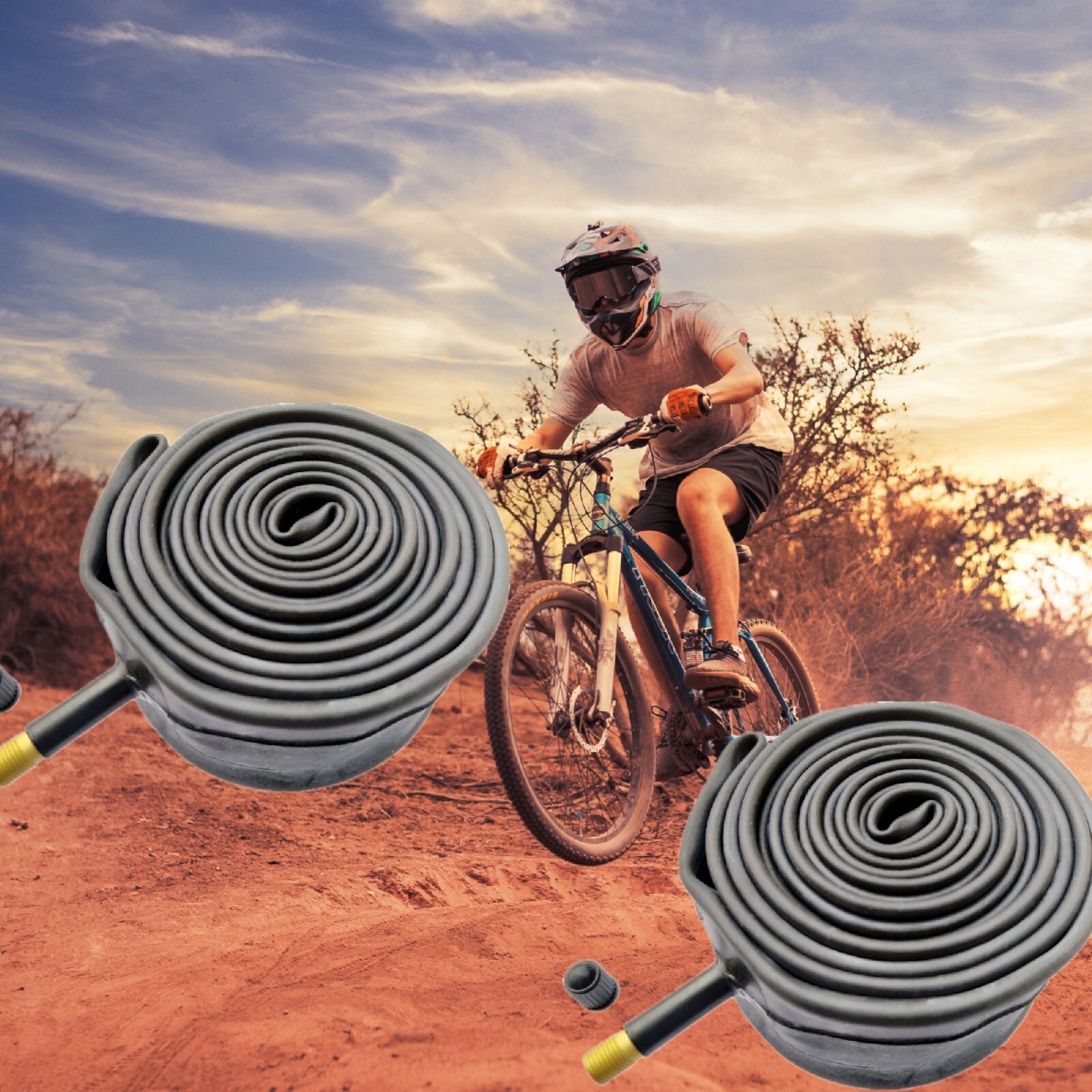 24" Inch Inner Tube 24 x 13/8" Bicycle Bike Rubber Tire Schrader Valve